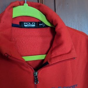 Cozy ¼ zip for chilly spring mornings.